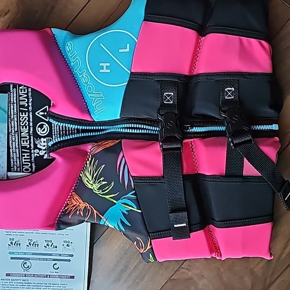 hyperlite Other - Hyperlite- Life Vest- Youth 55lbs-88lbs Pink/Blue/Black New With Tags- PFD